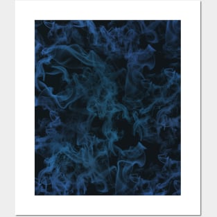 Blue Smoke // Bilcos Designs Posters and Art